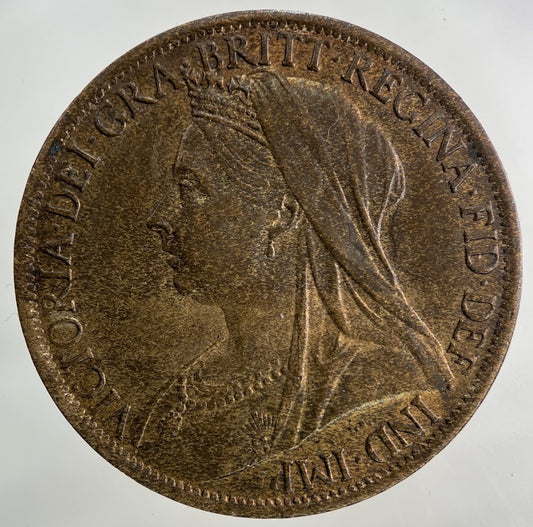 1901 Victoria One Penny Coin | Very High Grade