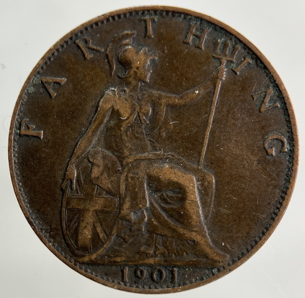 1901 Victoria Farthing Coin | Fine Collectable Grade