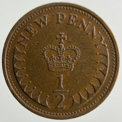 1971 Elizabeth II 2nd 1/2 Half - Penny Coin | Fine Collectable Grade