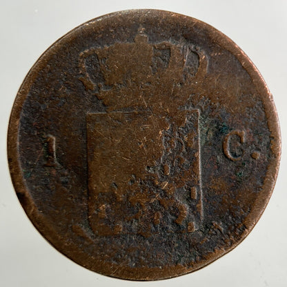 1827 Netherlands 1 Cent Coin | Collectable Grade