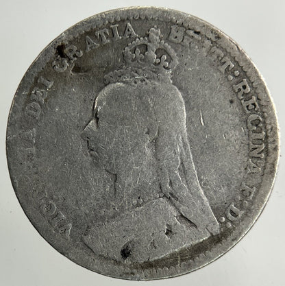 1890 Victoria Threepence Silver Coin | Collectable Grade