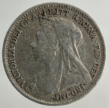 1893 Victoria Threepence Silver Coin | Fine Collectable Grade