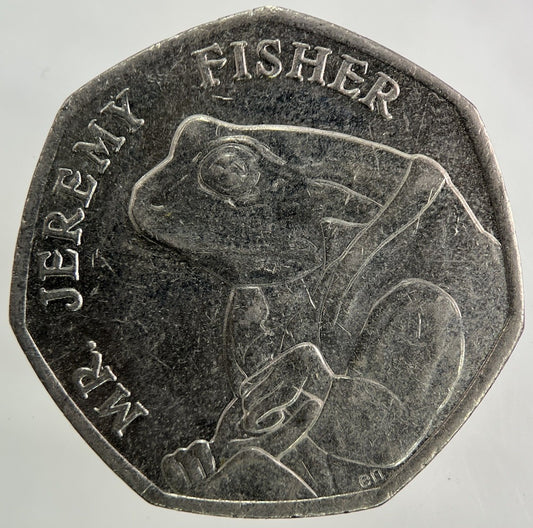 2017 Mr Jeremy Fisher Frog 50p Fifty - Pence Coin | Collectable Grade