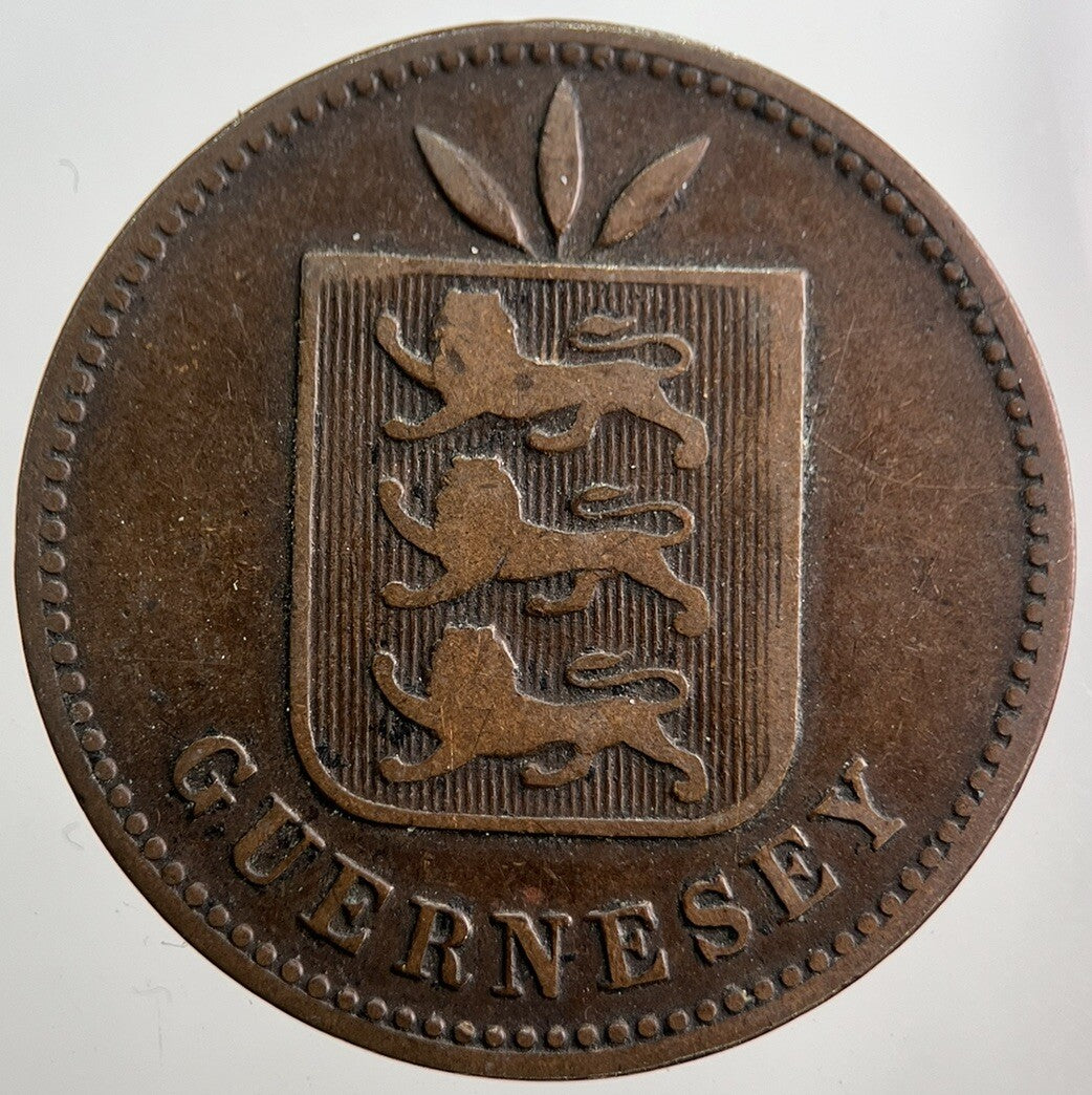 1906 Guernsey 4 Doubles Coin | Collectable Grade | a8039