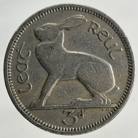 1942 Irish Threepence Coin | Fine Collectable Grade