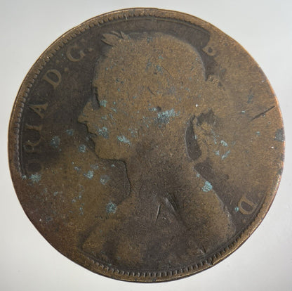 1892 Victoria One Penny Coin | Collectable Grade