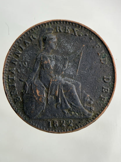 1822 George IV Farthing Coin | Fine Collectable Grade