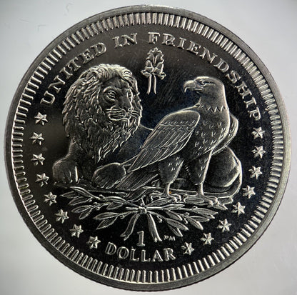 2007 Elizabeth II 2nd British Virgin Islands 1 Dollar Coin | Very High Grade