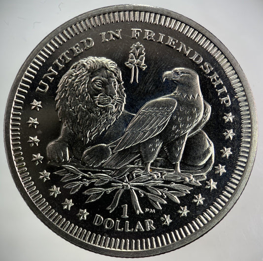2007 Elizabeth II 2nd British Virgin Islands 1 Dollar Coin | Very High Grade
