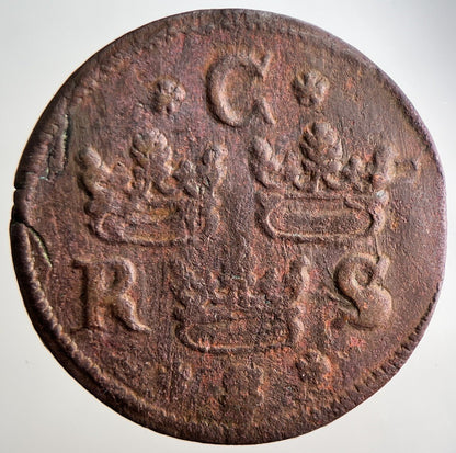 1644 Sweden Quarter 1/4 Ore Coin | Collectable Grade | a3119