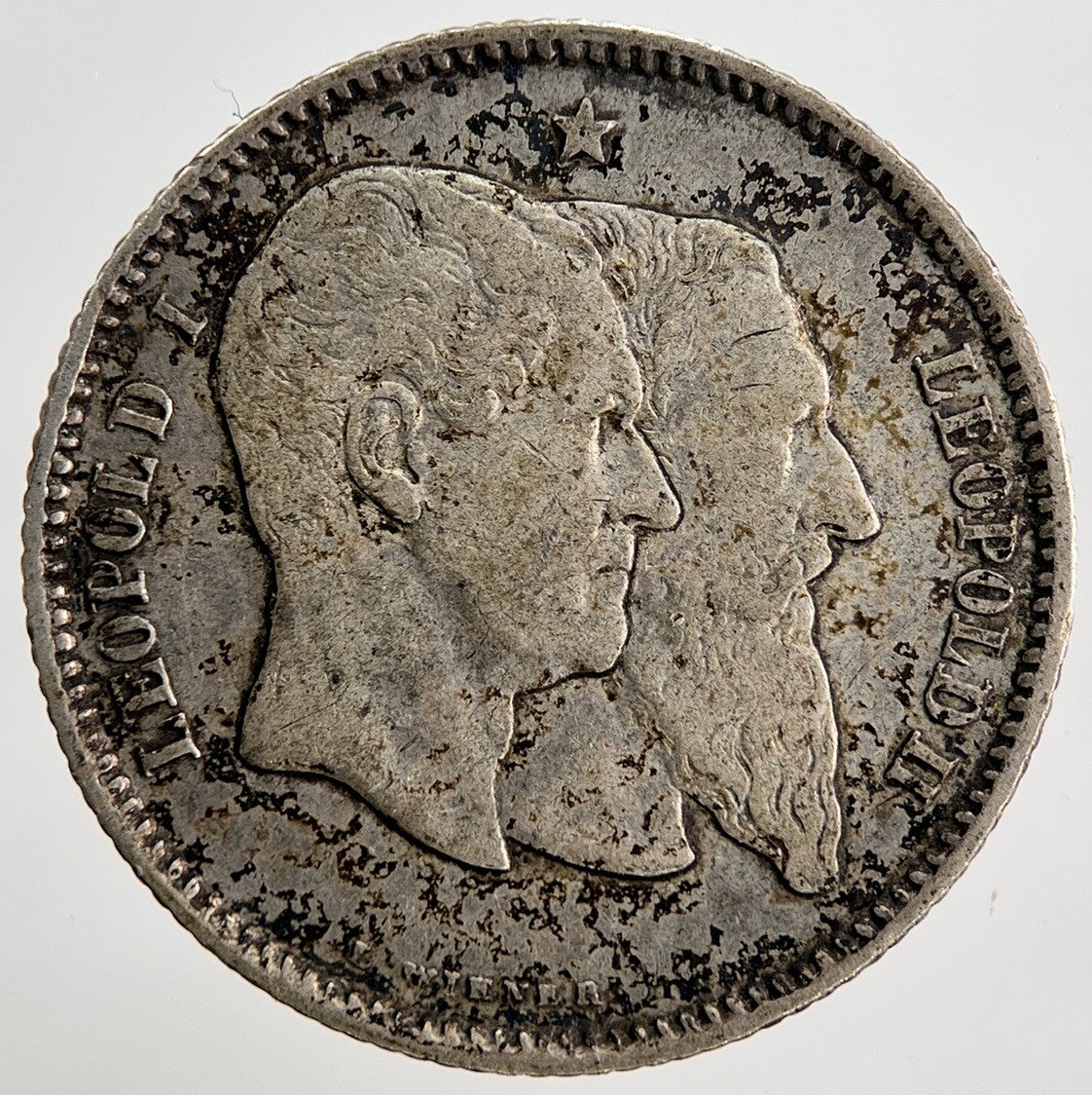 1830 - 1880 Belgium 1 Franc Silver Coin | Collectable Grade