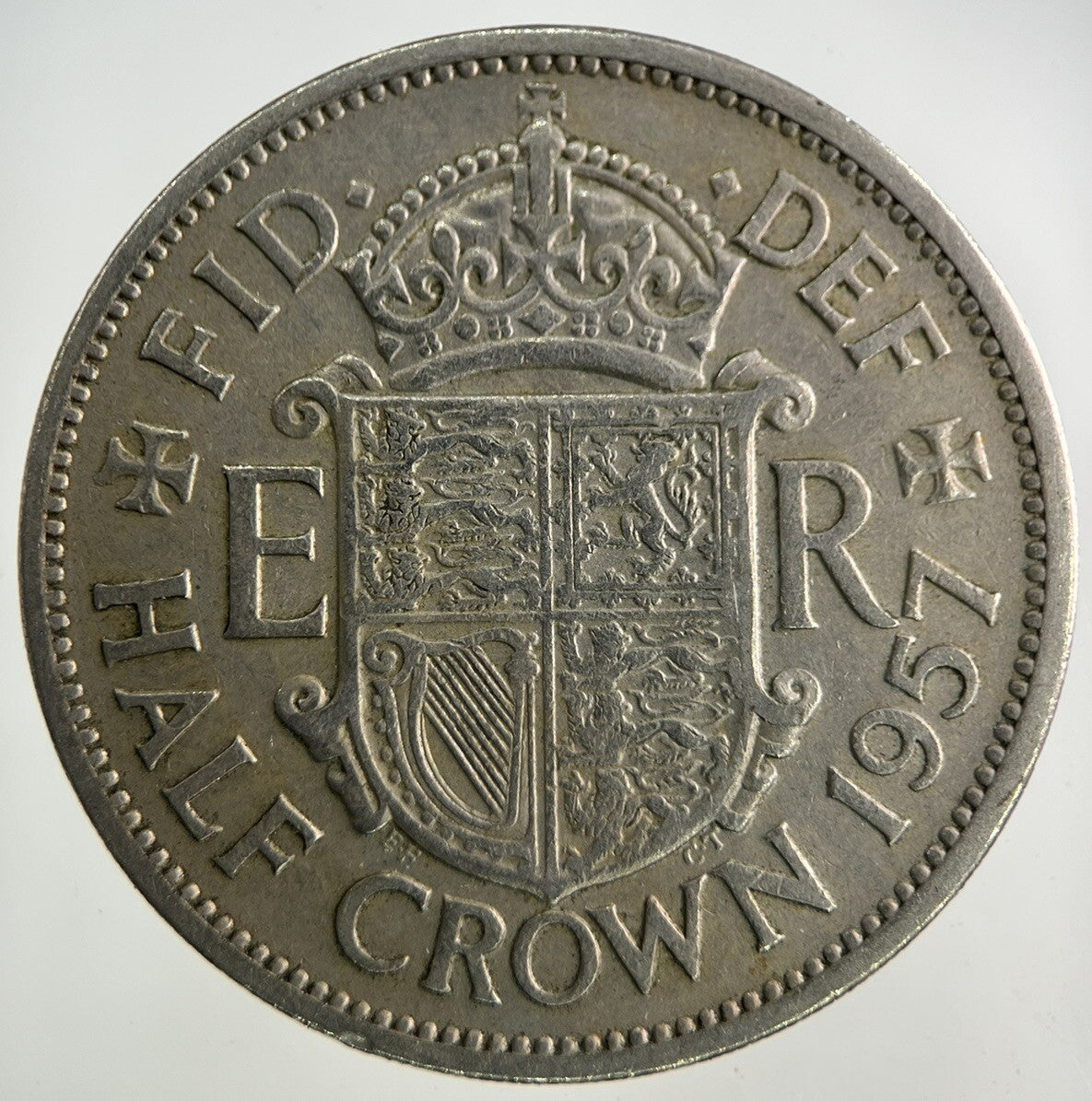 1957 Elizabeth II 2nd Half - Crown Coin | Fine Collectable Grade