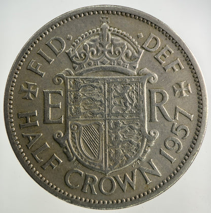 1957 Elizabeth II 2nd Half - Crown Coin | Fine Collectable Grade