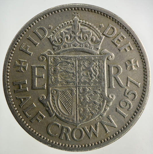 1957 Elizabeth II 2nd Half - Crown Coin | Fine Collectable Grade