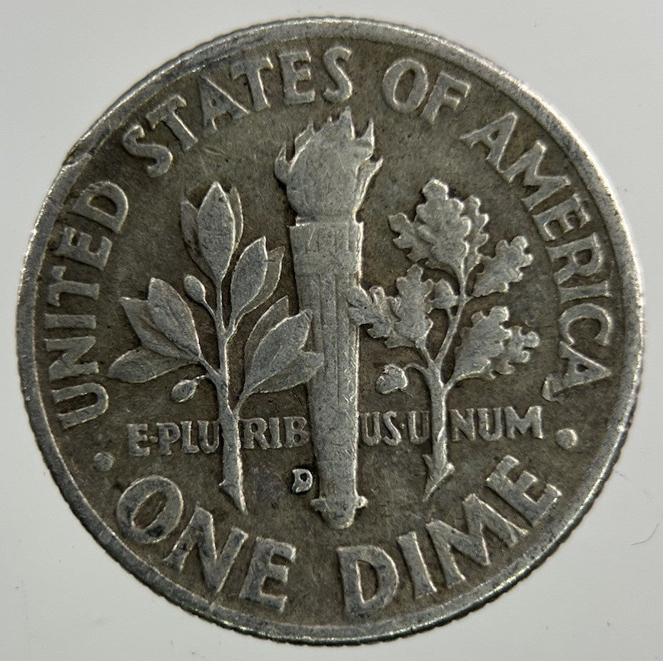 1961 - D US USA Roosevelt Dime Silver Coin | Fine Collectable Grade