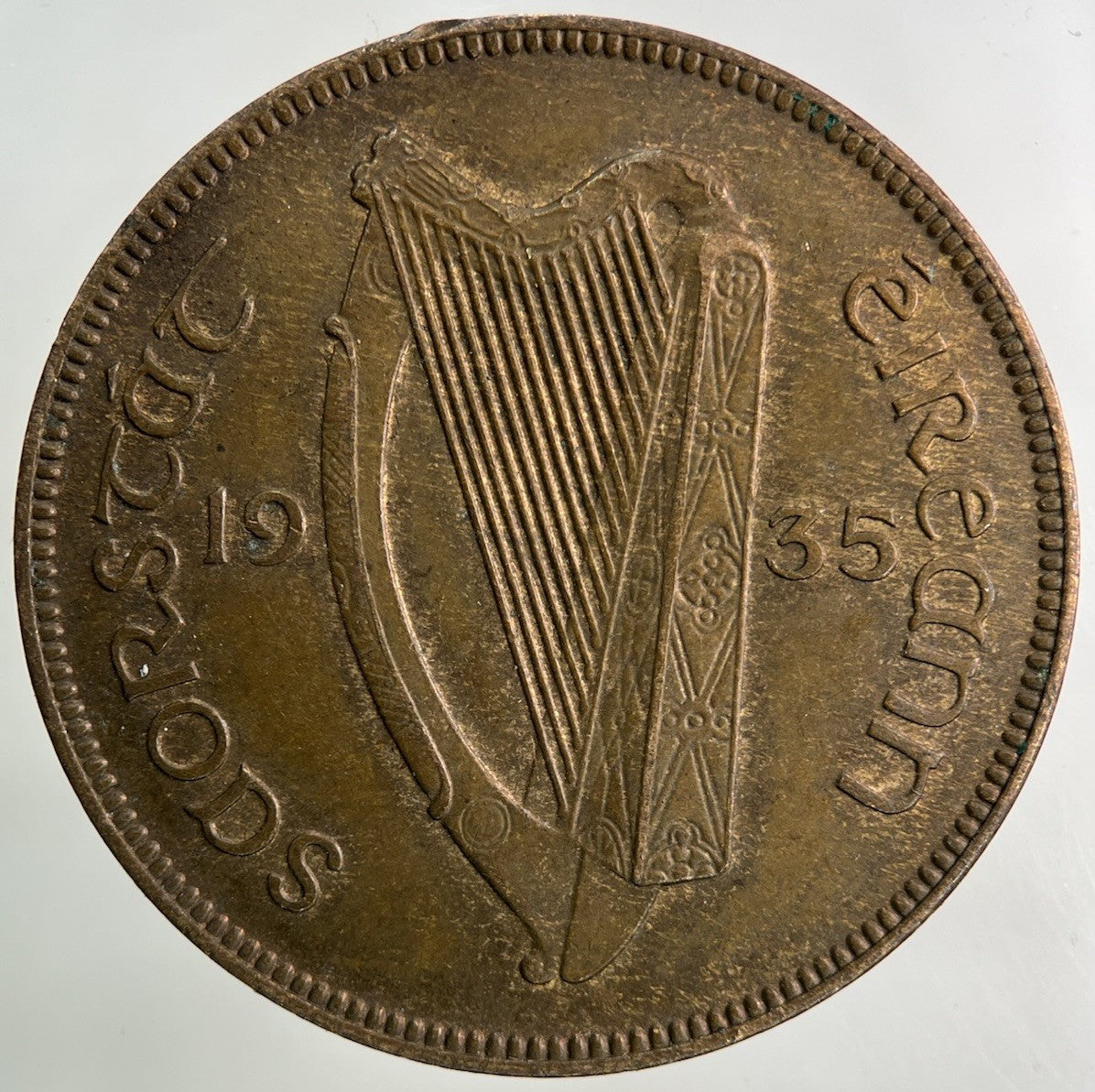 1935 Irish One Penny Coin | Very High Grade