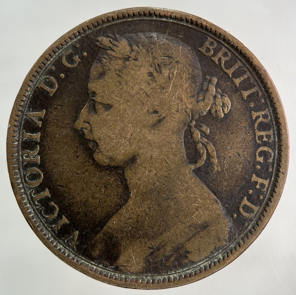 1891 Victoria One Penny Coin | Collectable Grade