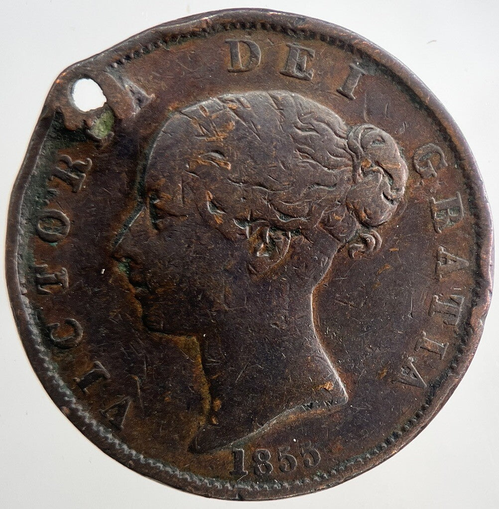 1855 Victoria Half - Penny Coin | Fine Collectable Grade | a9307
