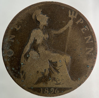 1896 Victoria One Penny Coin | Collectable Grade