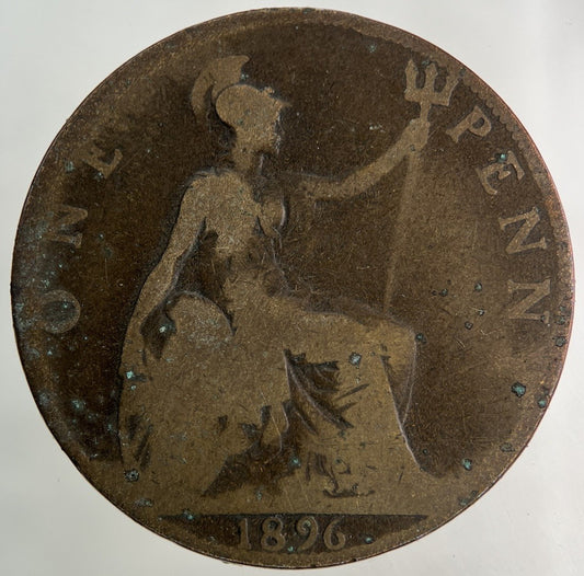 1896 Victoria One Penny Coin | Collectable Grade