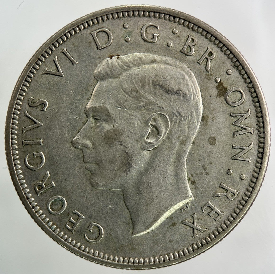 1945 George VI Half - Crown Silver Coin | Very High Grade