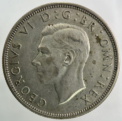 1945 George VI Half - Crown Silver Coin | Very High Grade