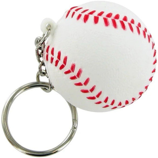 Mini American Baseball Sports Ball Shaped Keyring Premium Keychain Gift UK