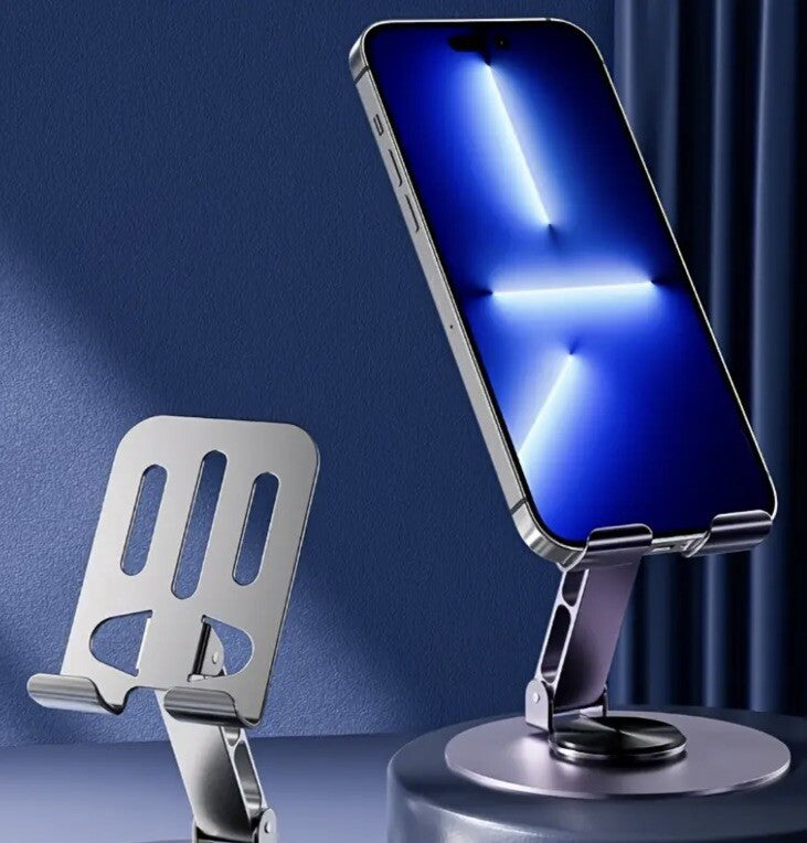 Dark Purple Metal Phone Tablet iPhone Samsung Galaxy Angle Stand - UK Stock