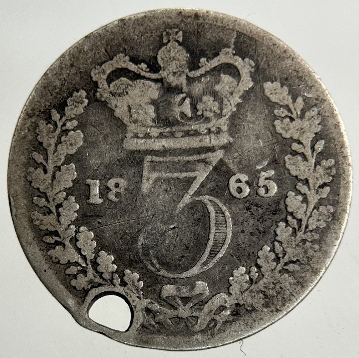 1865 Victoria Threepence Silver Coin | Collectable Grade