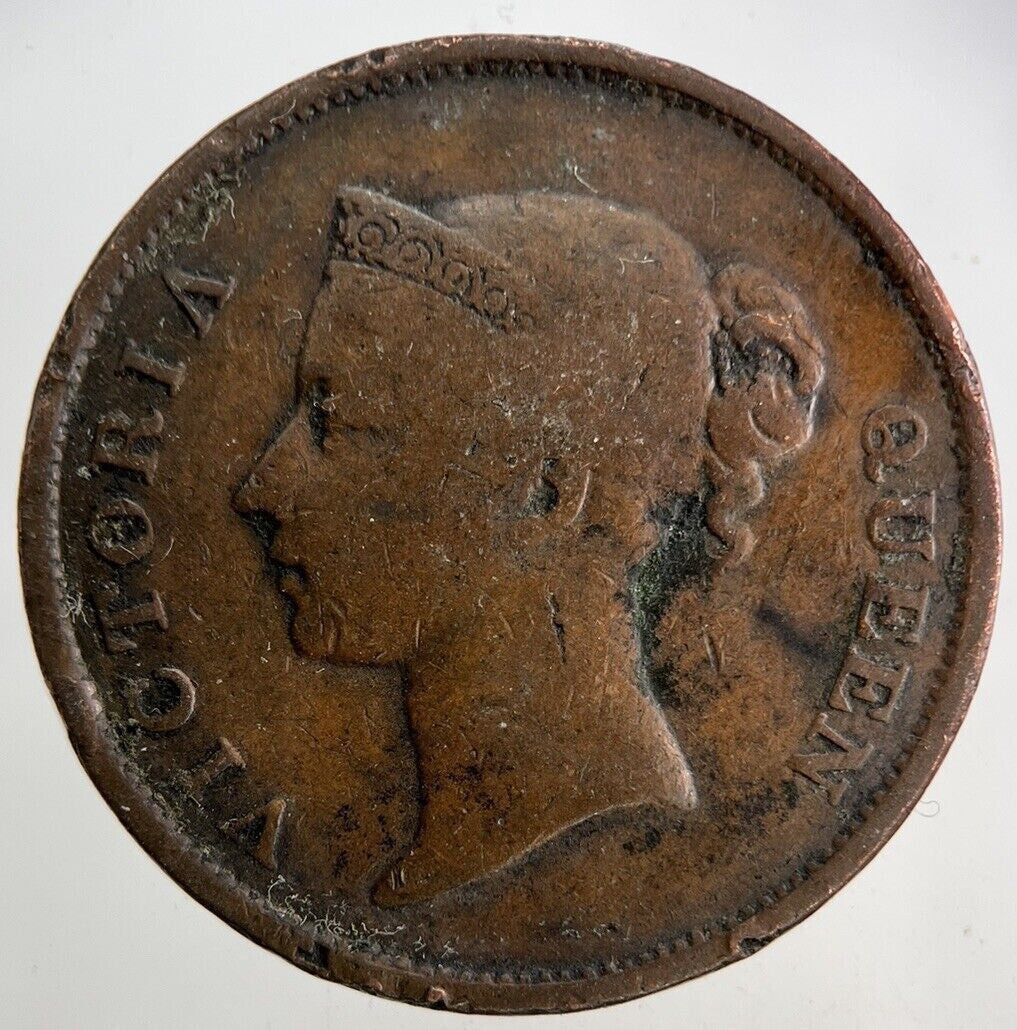 1845 East India Company 1 Cent Coin | Collectable Grade