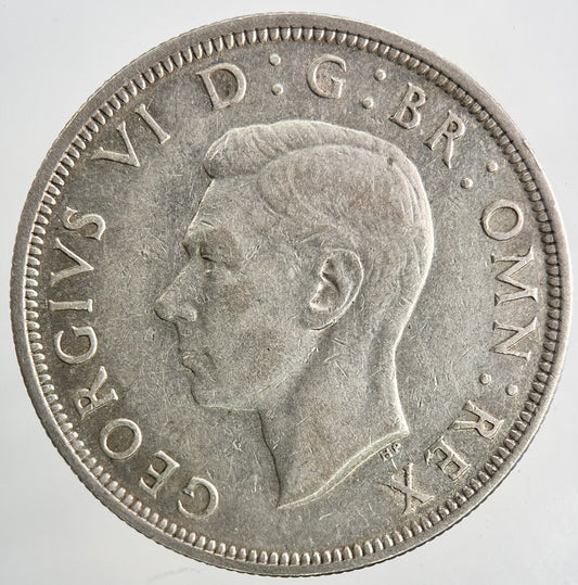 1946 George VI Half - Crown Silver Coin | Fine Collectable Grade | a9148