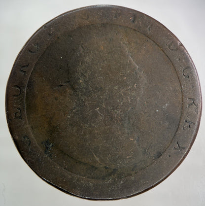1797 George III 3rd Cartwheel One Penny Coin | Fair Grade