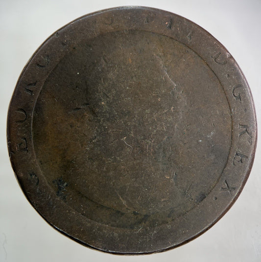 1797 George III 3rd Cartwheel One Penny Coin | Fair Grade