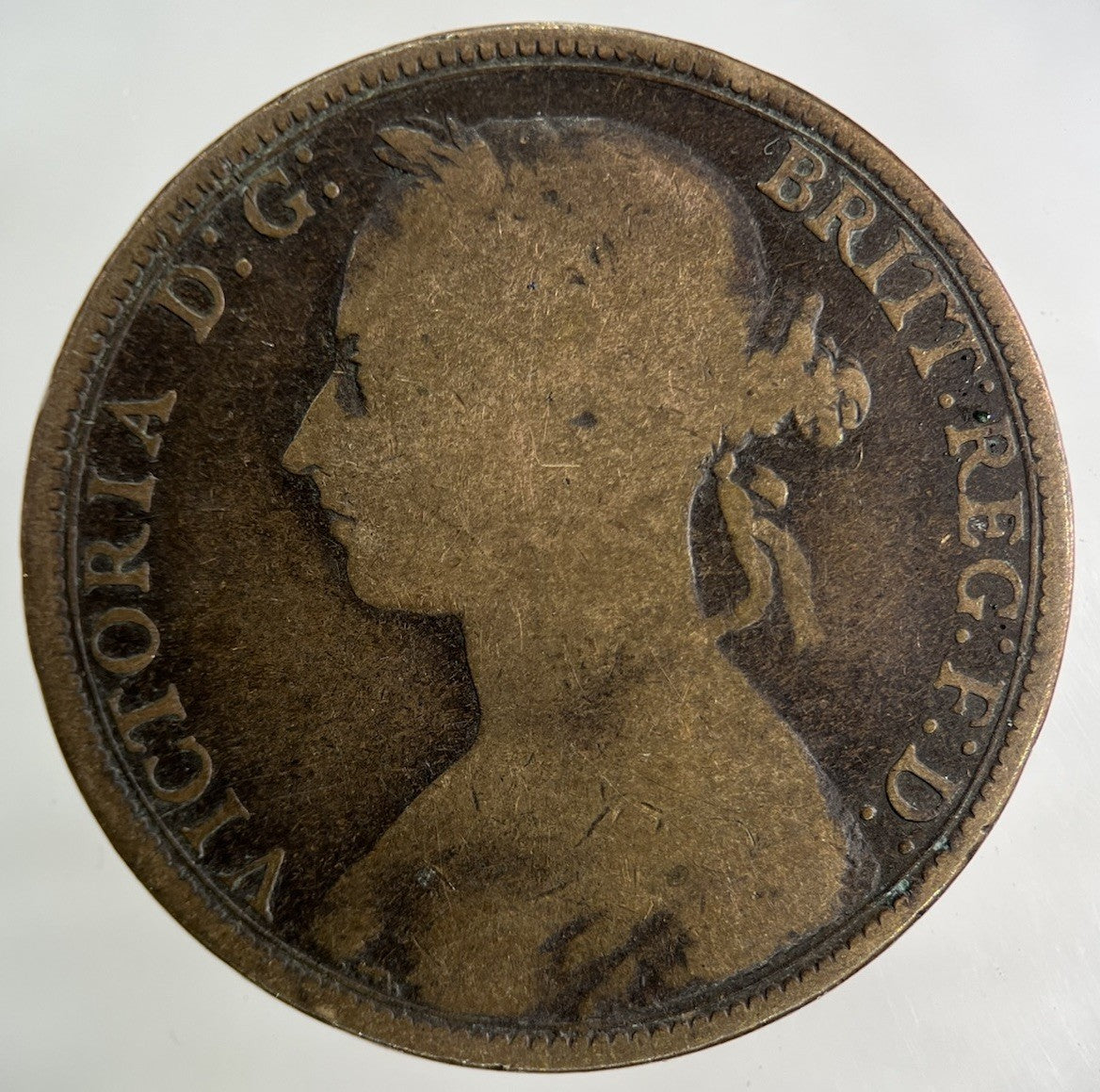 1893 Victoria One Penny Coin | Collectable Grade