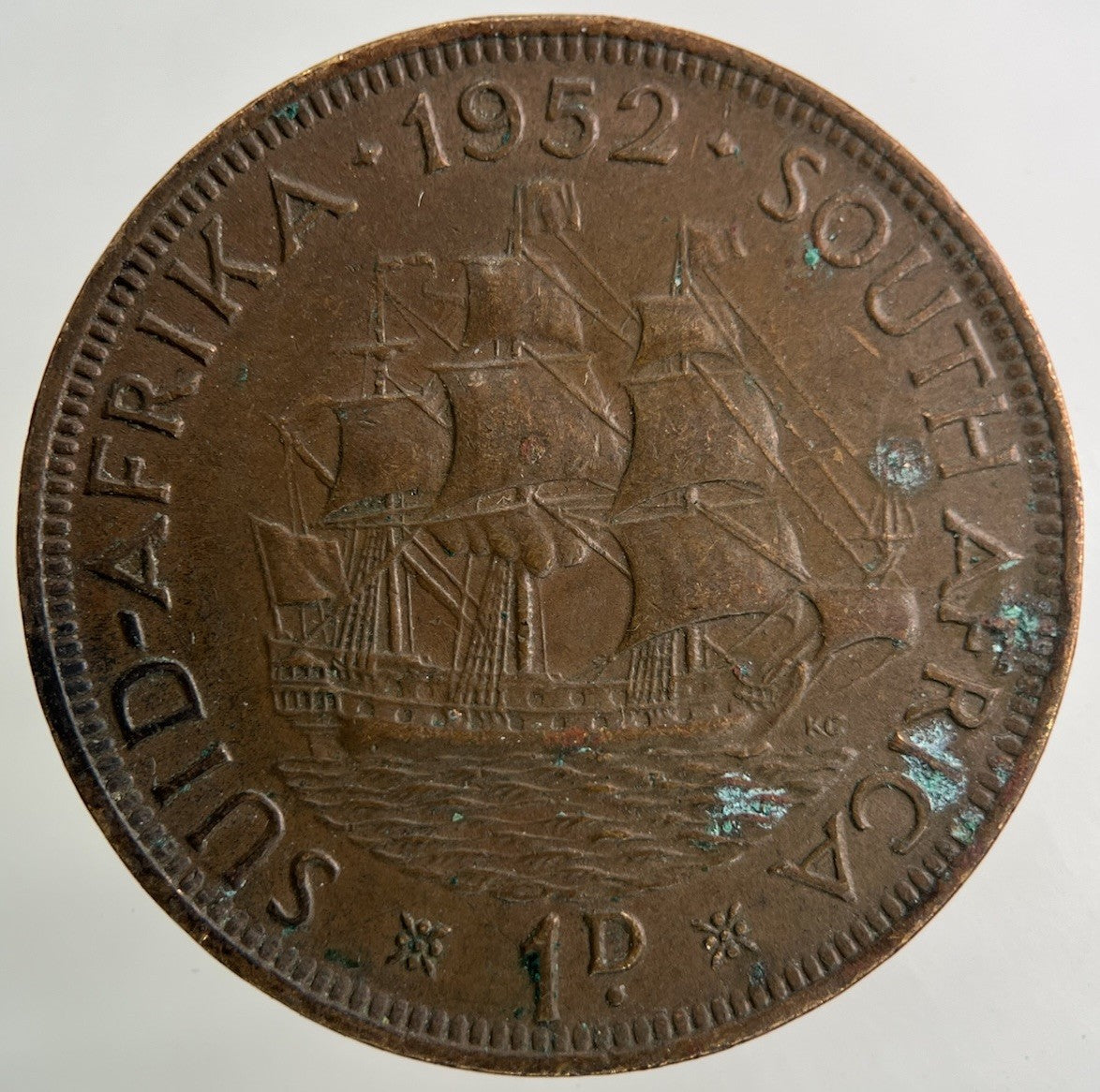 1952 South Africa One Penny Coin | Fine Collectable Grade