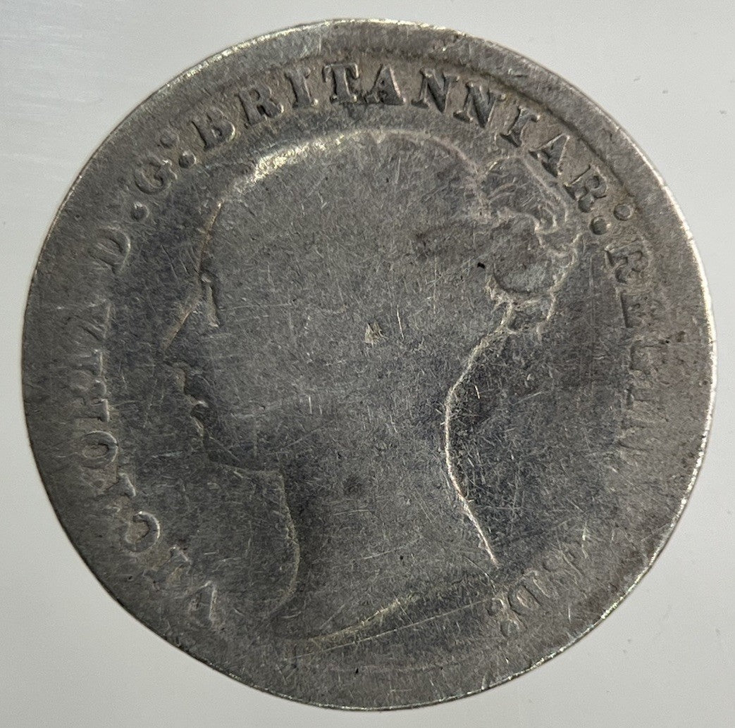 1879 Victoria Threepence Silver Coin | Worn Grade