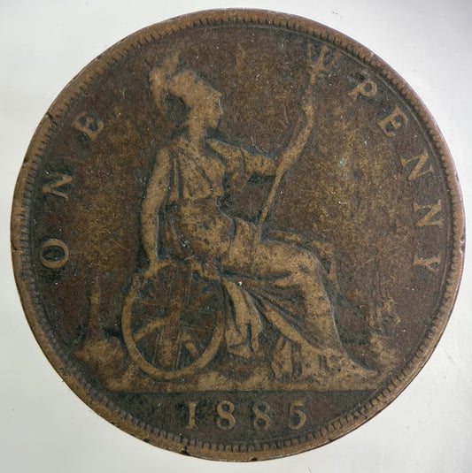 1885 Victoria One Penny Coin | Collectable Grade