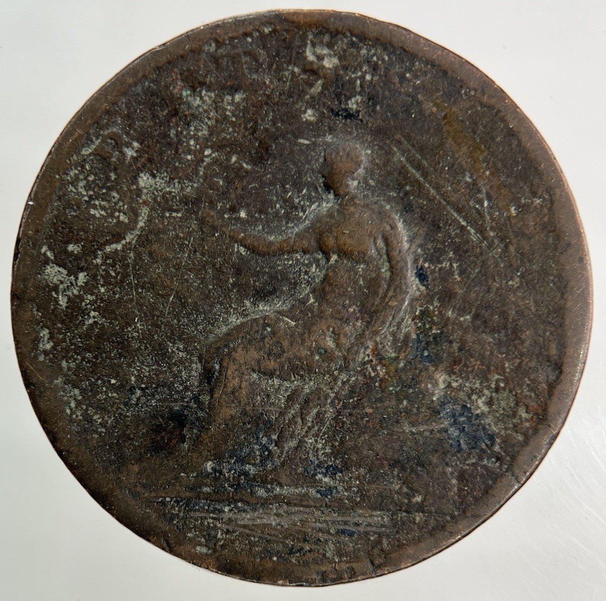 British George III 3rd Half - Penny Coin | Worn Grade