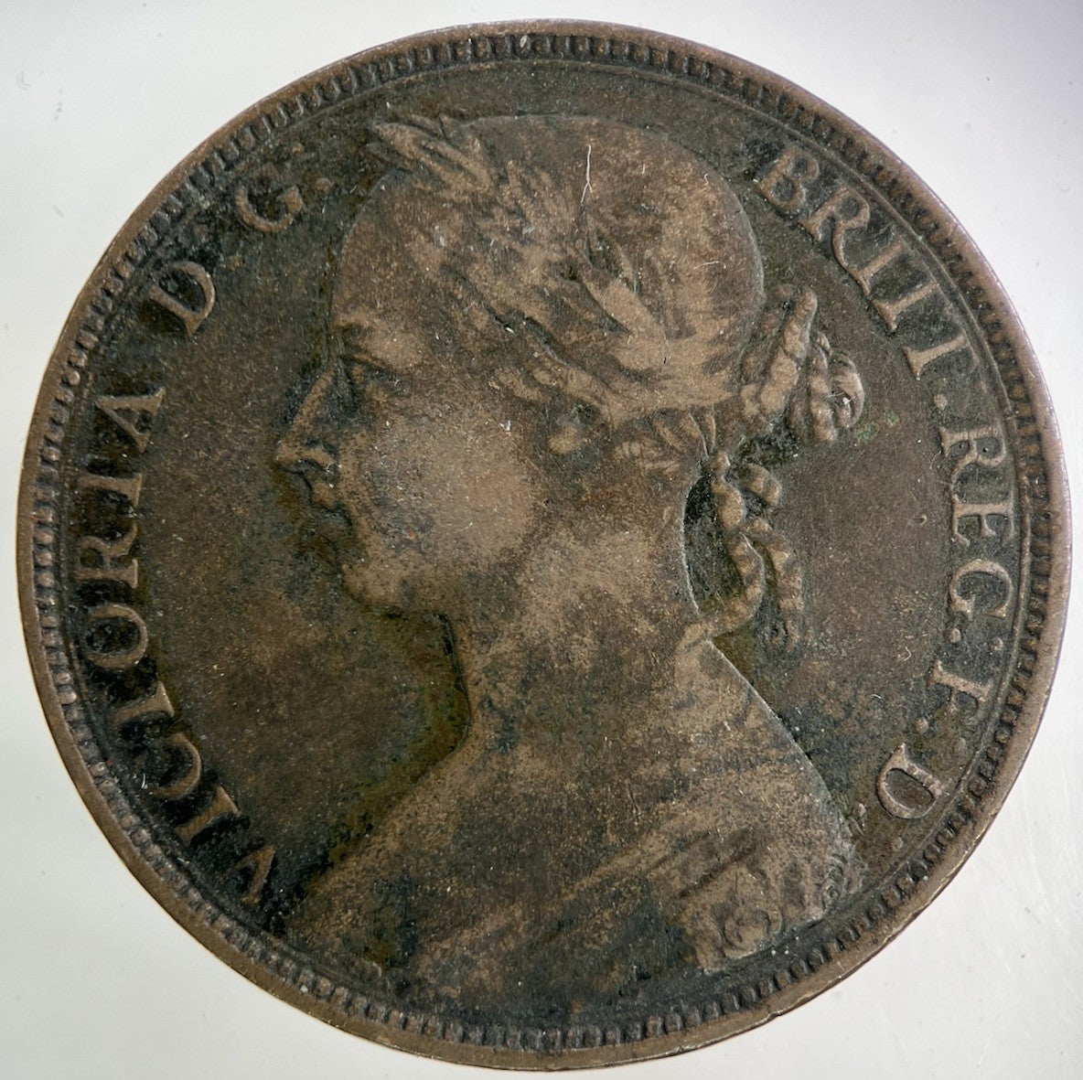 1892 Victoria One Penny Coin | Fine Collectable Grade