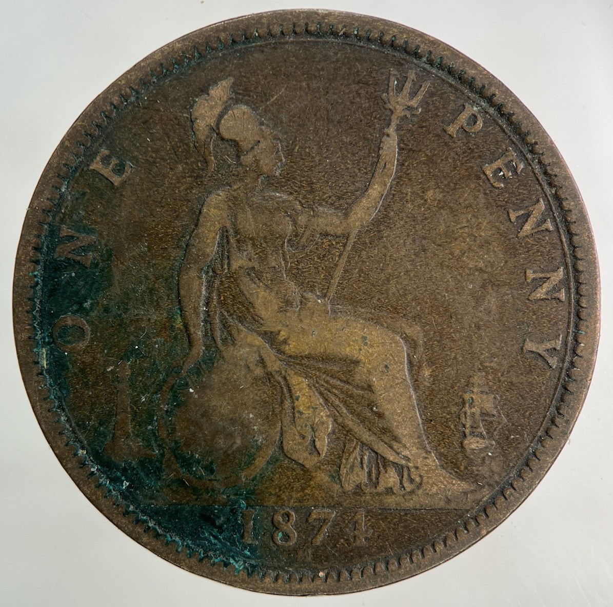 1874 - H Victoria One Penny Coin | Collectable Grade