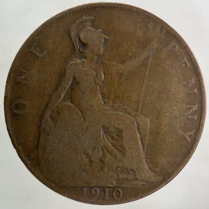 1910 Edward VII One Penny Coin | Collectable Grade