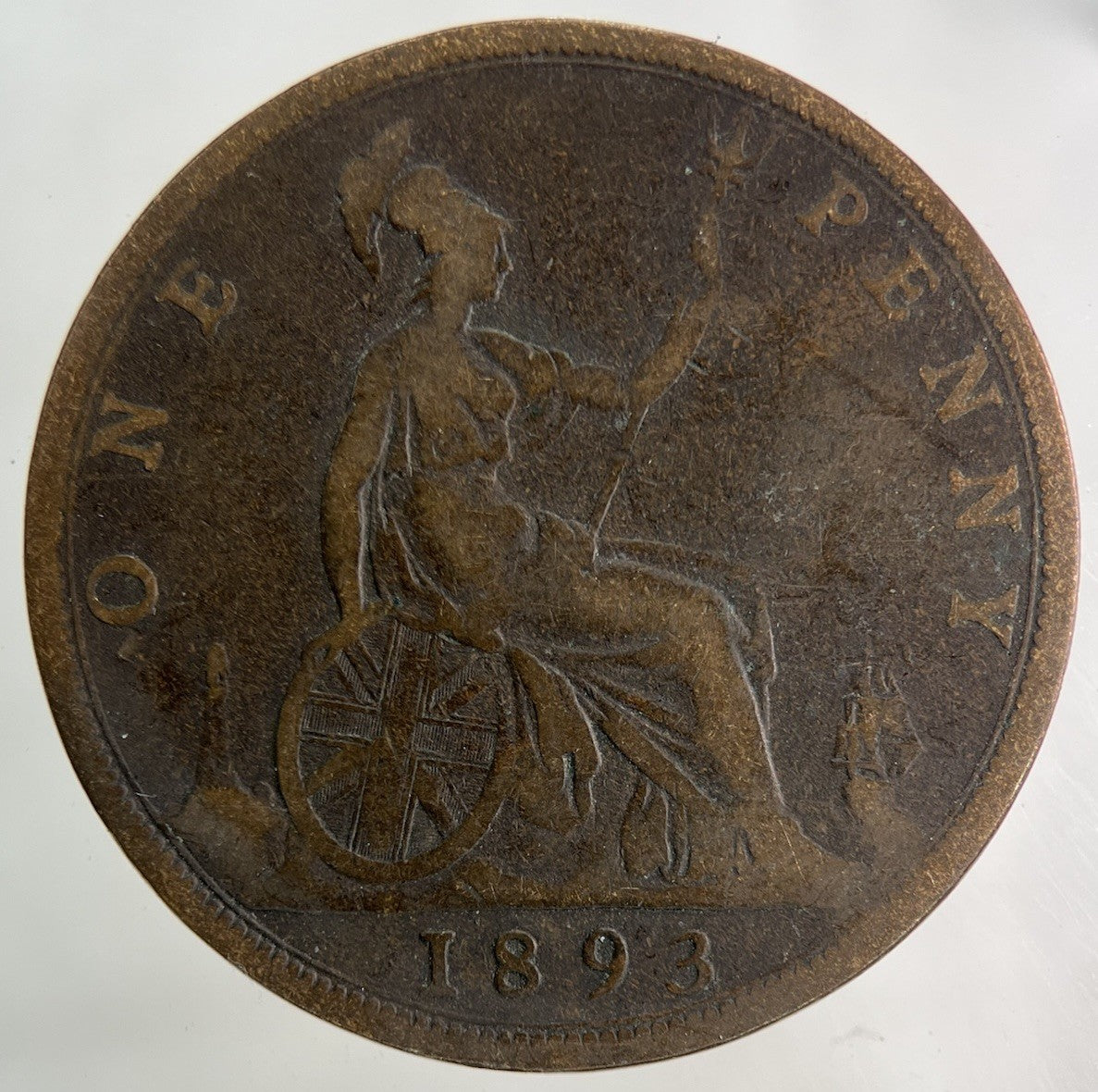 1893 Victoria One Penny Coin | Collectable Grade