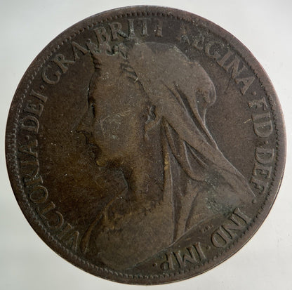 1900 Victoria One Penny Coin | Collectable Grade