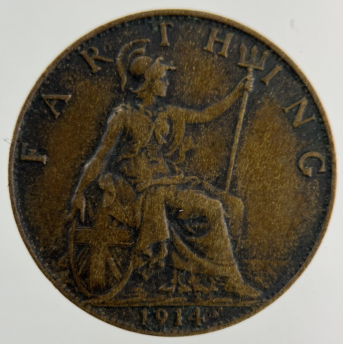 1914 George V Farthing Coin | Fine Collectable Grade