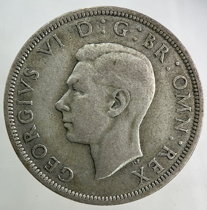 1943 George VI Half - Crown Silver Coin | Fine Collectable Grade