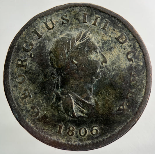 1806 George III 3rd Half - Penny Coin | Collectable Grade