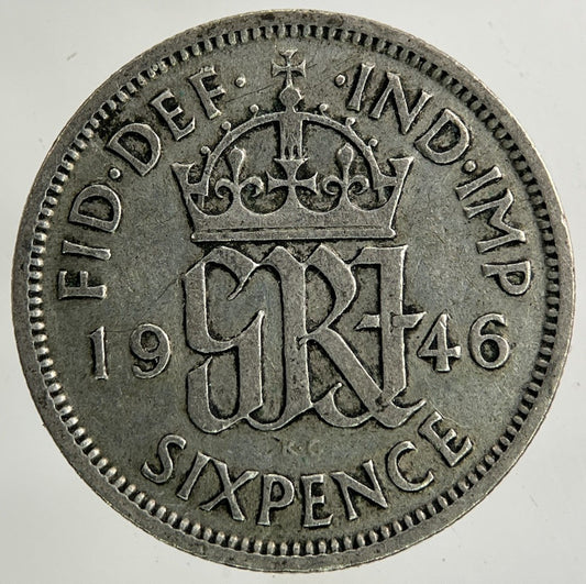 1946 George VI Sixpence Silver Coin | Collectable Grade