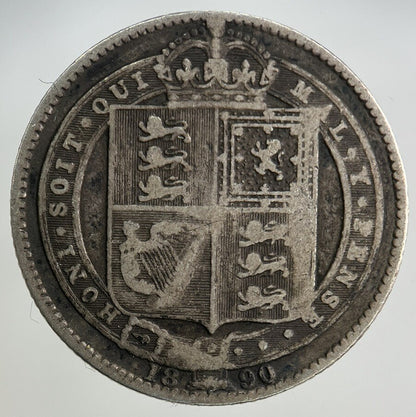 1890 Victoria Shilling Silver Coin | Collectable Grade