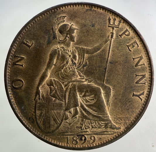 1899 Victoria One Penny Coin | Very High Grade