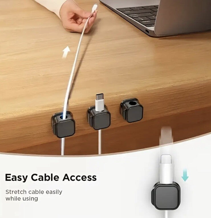 2 x Magnetic Charger Cable Holders Phone Tablet iPad iPhone Samsung - UK Stock